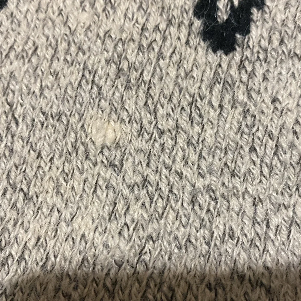 Igigli Star Patterned Cardigan with Denim Collar - Picture 7 of 17